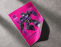 LEGACY WAGON MECH -  13x19 POSTER PRINT (PINK)
